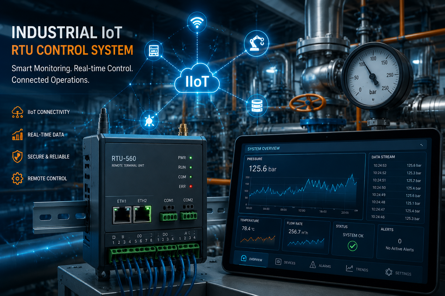 معماری نوین RTU های مبتنی بر IIoT